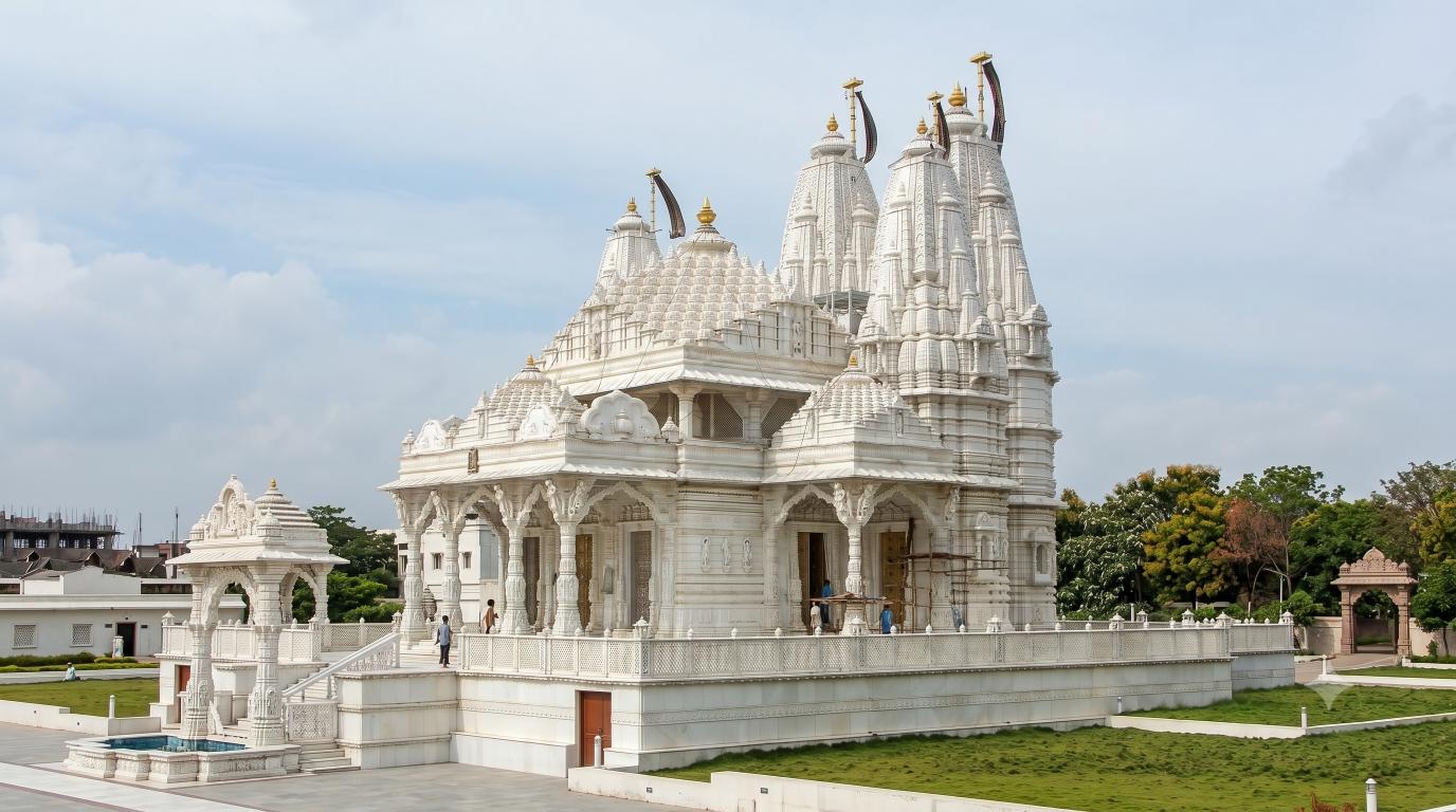 Grand Temple Complex Construction - Kundan Shilp